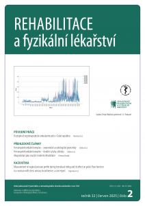 obálka časopisu Rehabilitace a fyzikální lékařství  2/2025