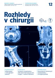 obálka časopisu Rozhledy v chirurgii  12/2024