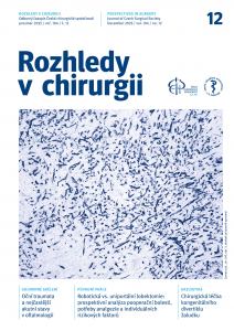 obálka časopisu Rozhledy v chirurgii  12/2025