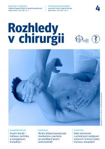 obálka časopisu Rozhledy v chirurgii  4/2025