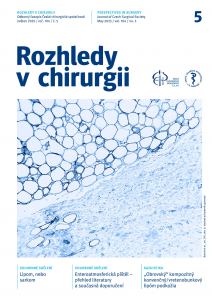 obálka časopisu Rozhledy v chirurgii  5/2025
