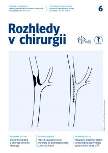 obálka časopisu Rozhledy v chirurgii  6/2025
