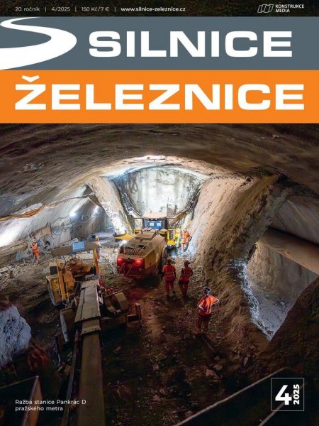 obálka časopisu Silnice a železnice 4/2025