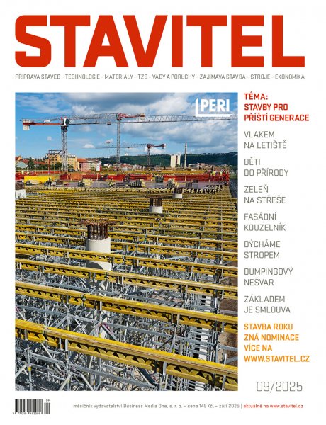 obálka časopisu Stavitel 9/2025