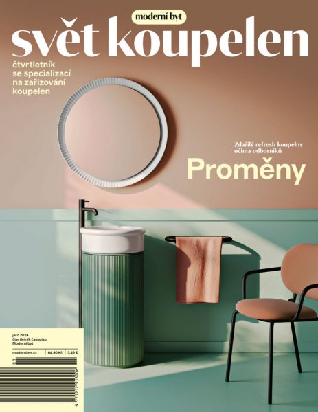 obálka časopisu Svět koupelen 1/2024 Jaro