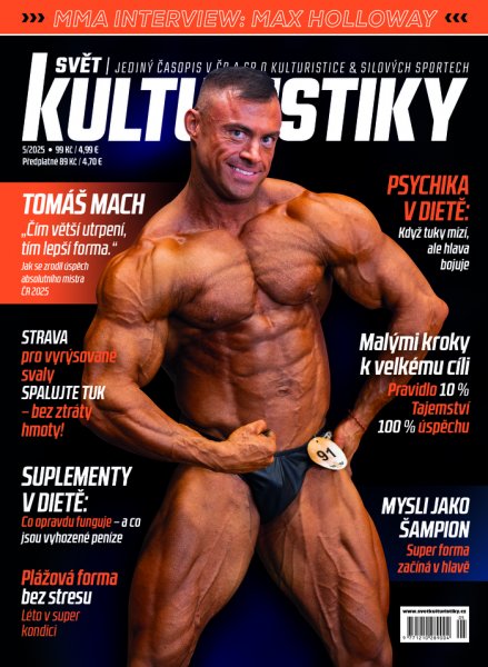 obálka časopisu Svět kulturistiky 5/2025