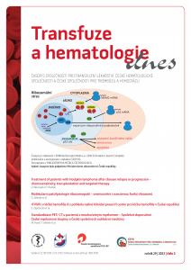 obálka časopisu Transfuze a hematologie dnes  2/2023