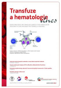 obálka časopisu Transfuze a hematologie dnes  1/2024