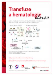 obálka časopisu Transfuze a hematologie dnes  1/2025 + PHD_Hematologie
