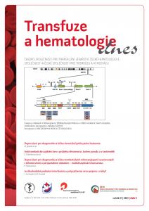 obálka časopisu Transfuze a hematologie dnes  3/2025 + EHA