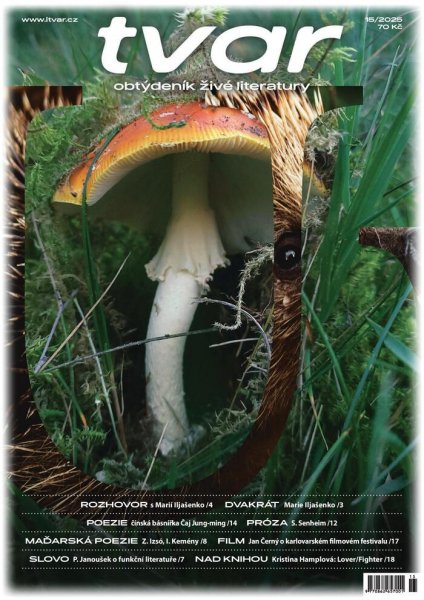 obálka časopisu Tvar 15/2025