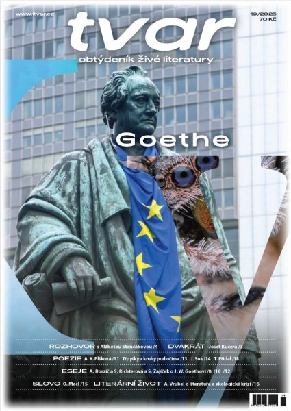 obálka časopisu Tvar 19/2025