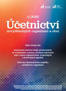 obálka časopisu Účetnictví nevýdělečných organizací a obcí 4/2023