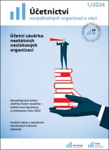 obálka časopisu Účetnictví nevýdělečných organizací a obcí 1/2024