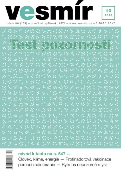 obálka časopisu Vesmír 10/2025