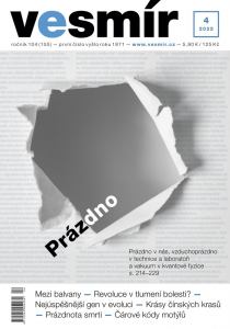 obálka časopisu Vesmír 4/2025