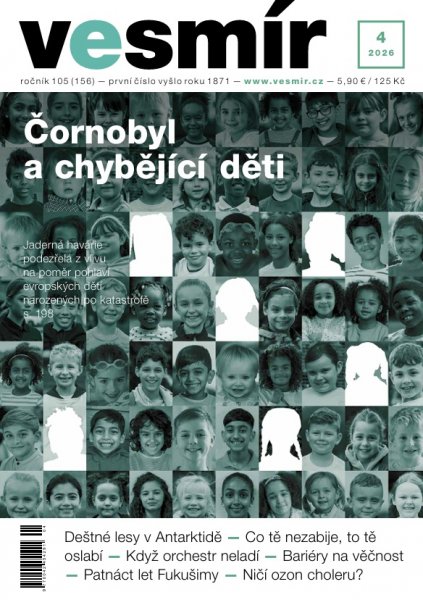 obálka časopisu Vesmír 4/2026