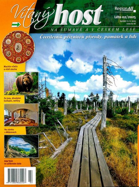 obálka časopisu Vítaný host na Šumavě a v Českém lese 2/2025 léto