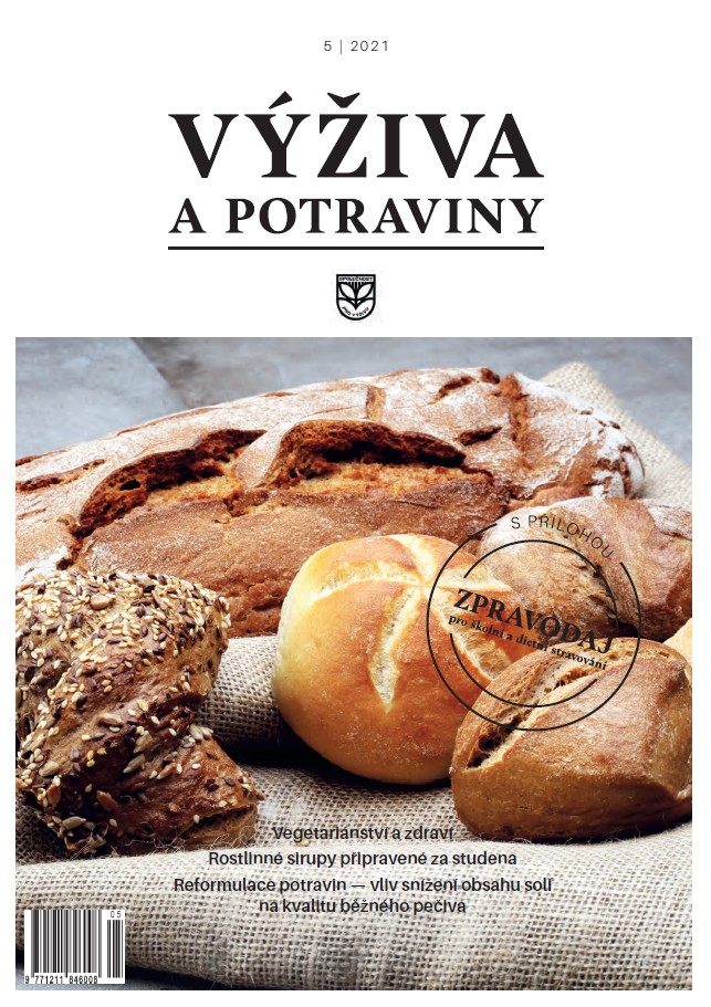 Obsah čísla si můžete prohlédnout na webových stránkách vydavatele:
http://www.vyzivaspol.cz/casopis-vyziva-a-potraviny/archiv/