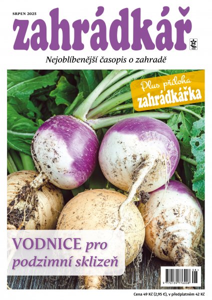 obálka časopisu Zahrádkář 8/2025