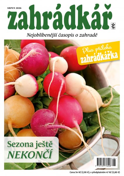 obálka časopisu Zahrádkář 8/2026