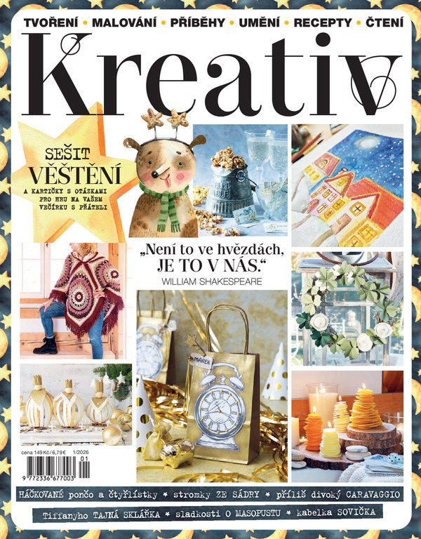 titulní strana časopisu Kreativ a jeho předplatné