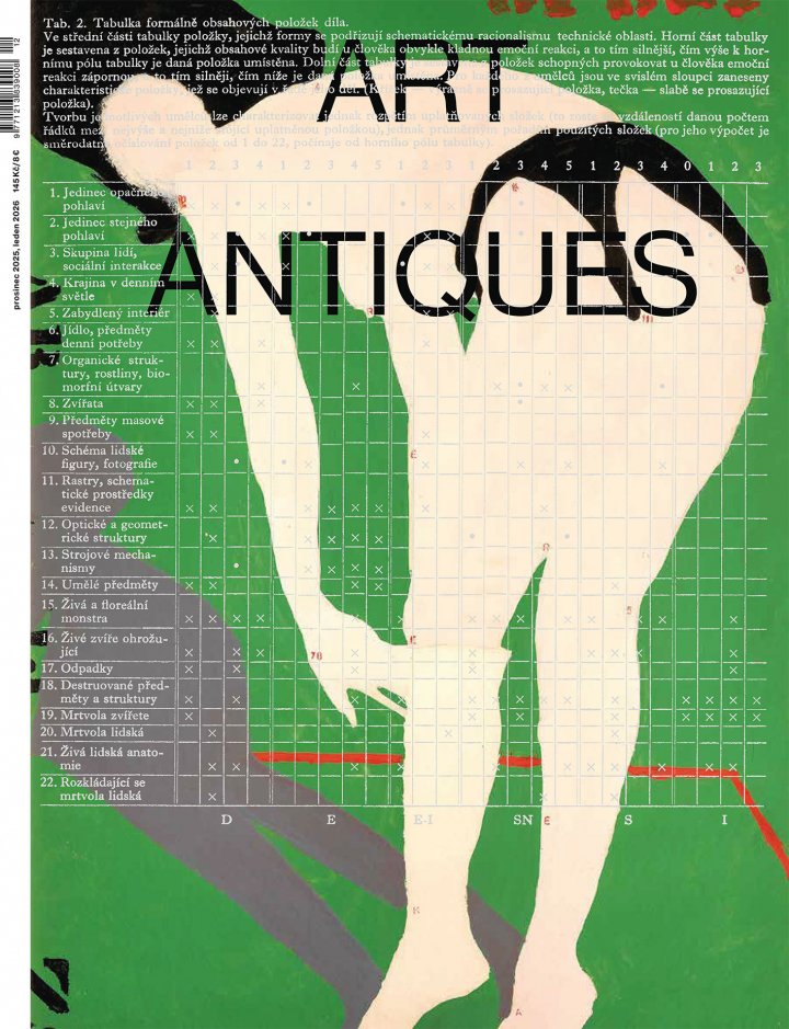 titulní strana časopisu ART ANTIQUES a jeho předplatné