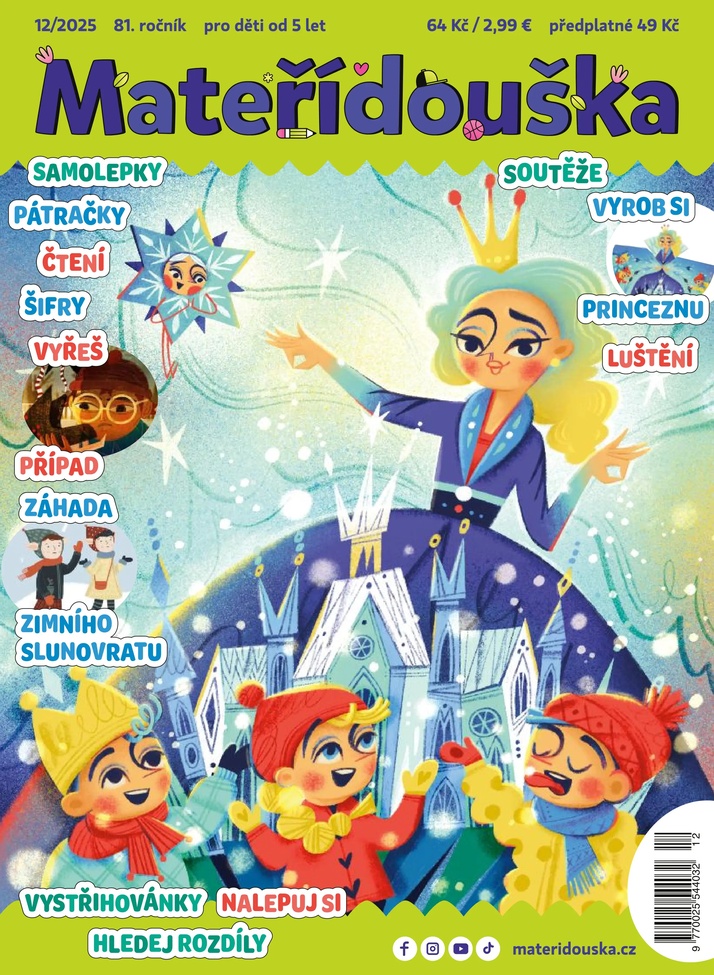titulní strana časopisu Mateřídouška a jeho předplatné