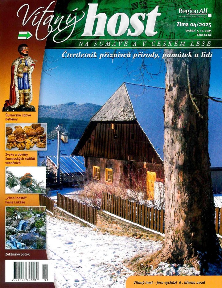 titulní strana časopisu Vítaný host na Šumavě a v Českém lese a jeho předplatné