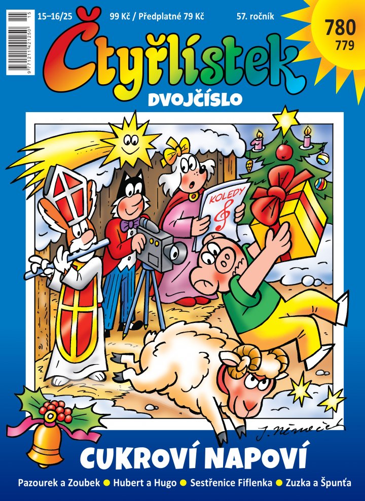 titulní strana časopisu Čtyřlístek a jeho předplatné