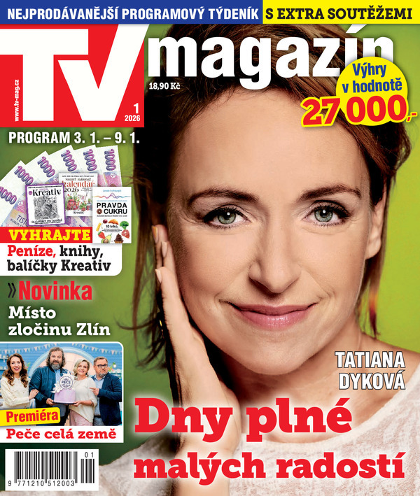 titulní strana časopisu TV magazín a jeho předplatné