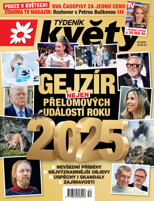 titulní strana časopisu Týdeník Květy a jeho předplatné