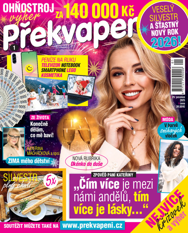 titulní strana časopisu Překvapení a jeho předplatné
