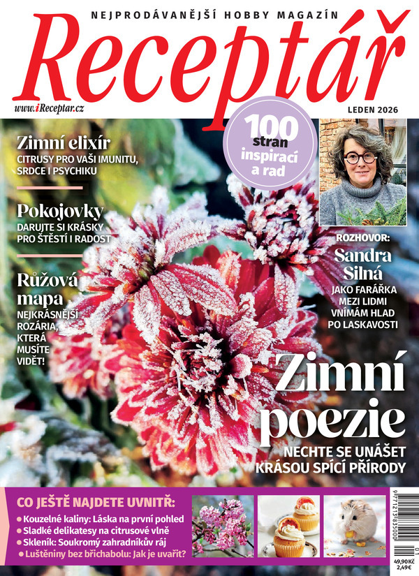 titulní strana časopisu Receptář a jeho předplatné