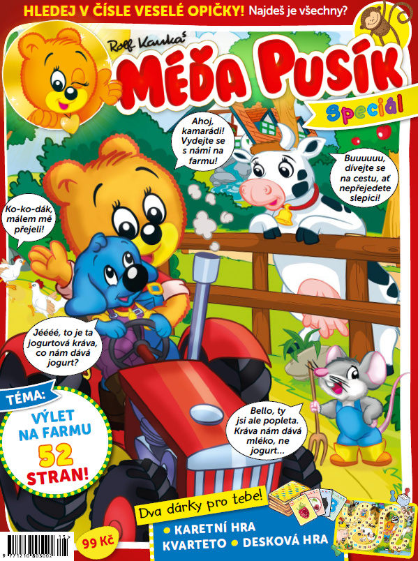 titulní strana časopisu Méďa Pusík Speciál a jeho předplatné