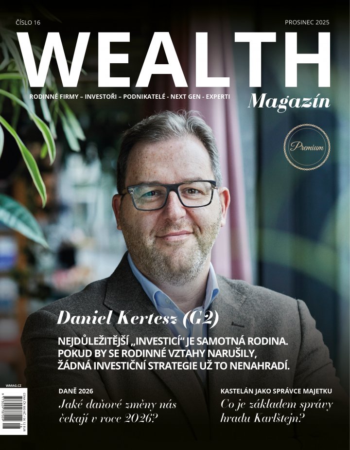 titulní strana časopisu Wealth Magazín - Premium a jeho předplatné