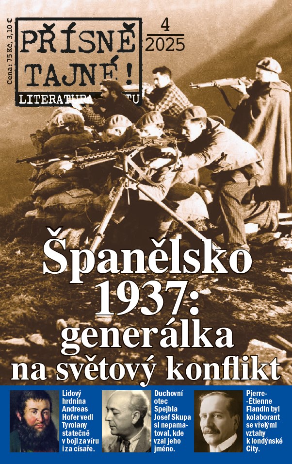 titulní strana časopisu Přísně tajné a jeho předplatné