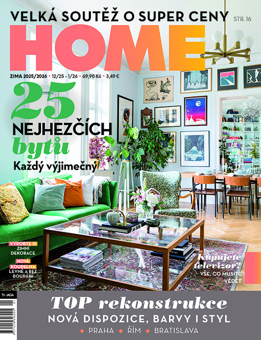 titulní strana časopisu HOME a jeho předplatné