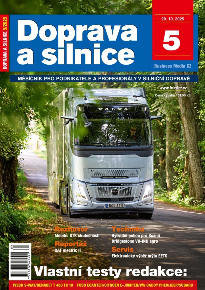 titulní strana časopisu Doprava a silnice a jeho předplatné