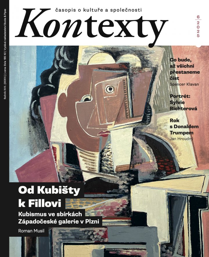 titulní strana časopisu Kontexty a jeho předplatné