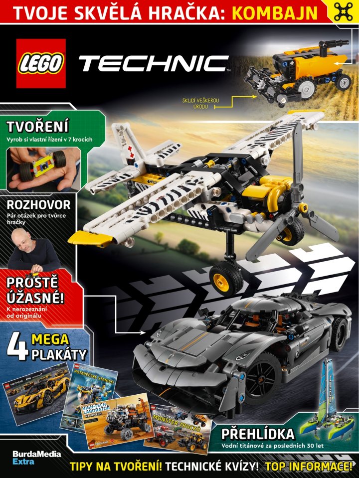 titulní strana časopisu LEGO&reg; Technic&trade;  a jeho předplatné