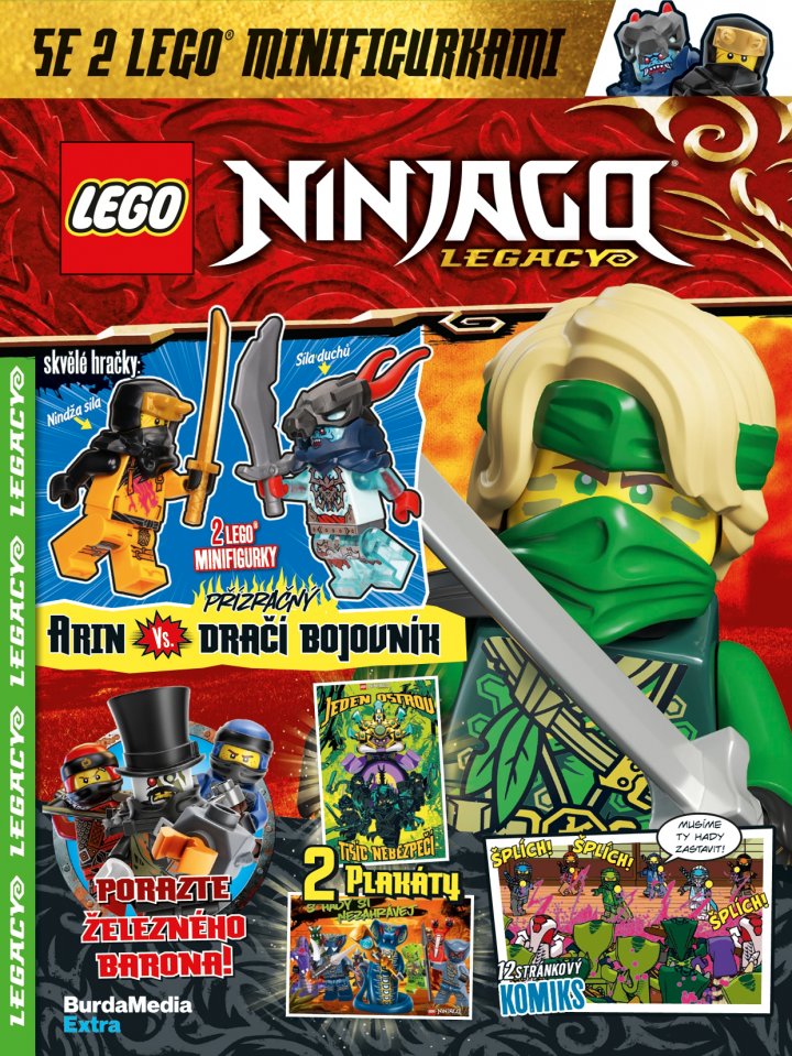 titulní strana časopisu LEGO&reg; NINJAGO&reg; Legacy a jeho předplatné