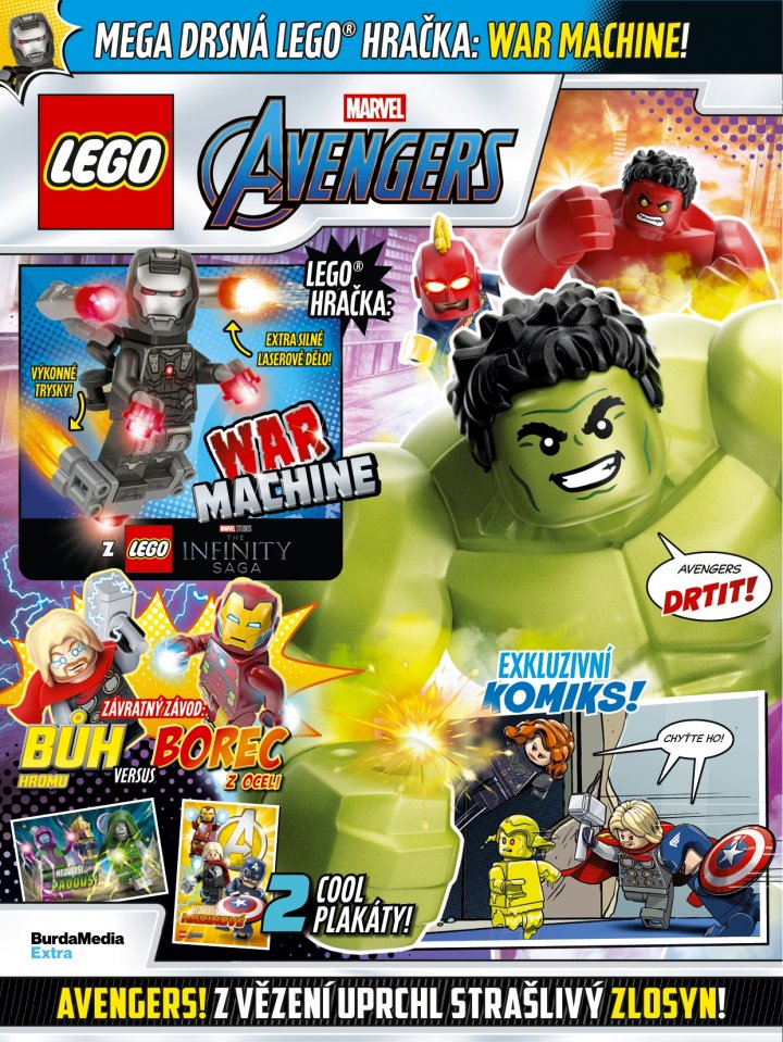 titulní strana časopisu LEGO&reg; MARVEL a jeho předplatné