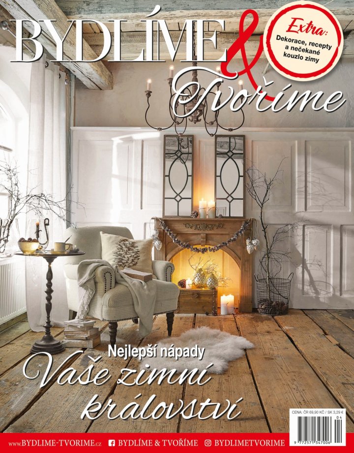 titulní strana časopisu Bydlíme & Tvoříme a jeho předplatné