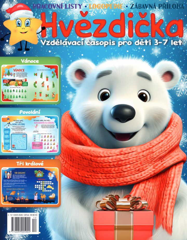 titulní strana časopisu Hvězdička a jeho předplatné