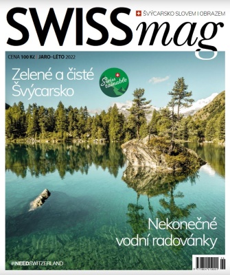 titulní strana časopisu SWISSmag a jeho předplatné