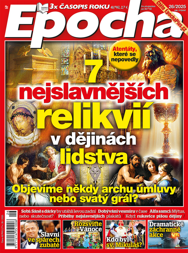 titulní strana časopisu EPOCHA a jeho předplatné