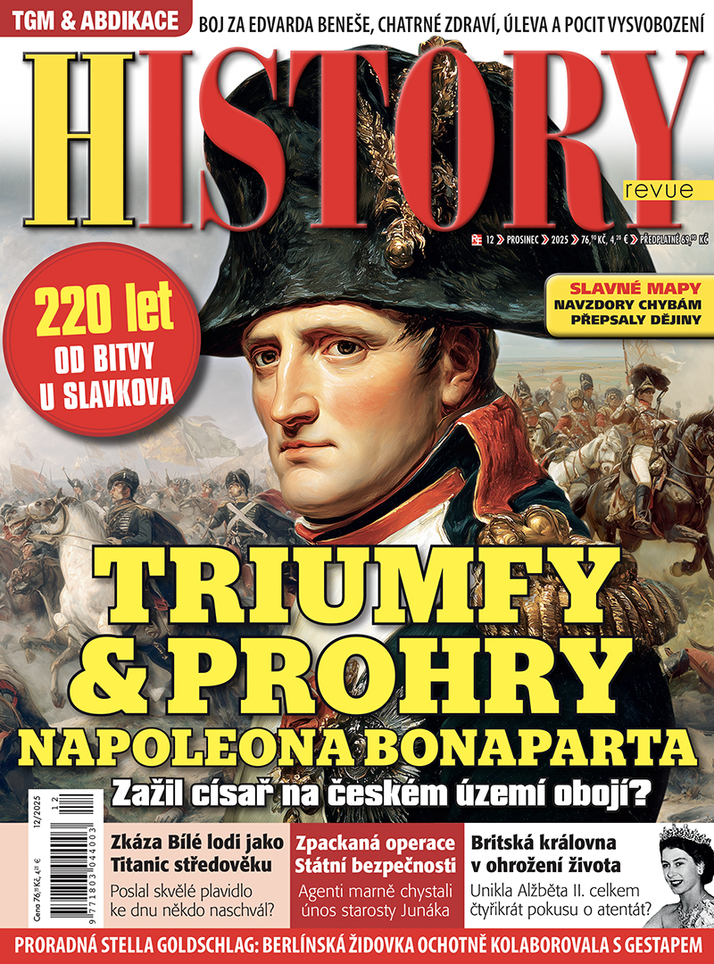 titulní strana časopisu HISTORY a jeho předplatné