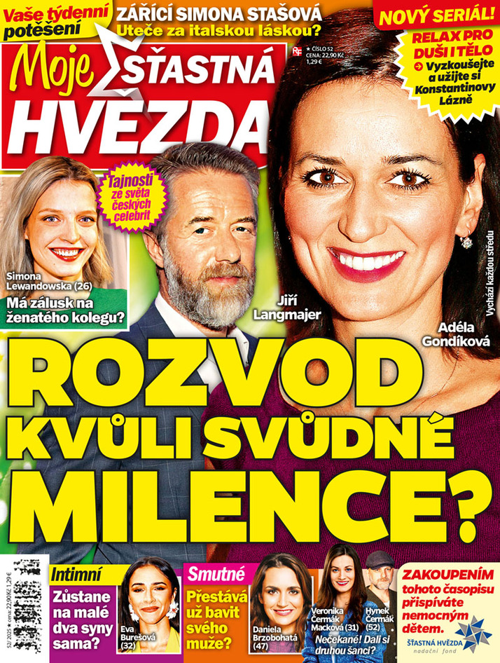 titulní strana časopisu Moje šťastná hvězda a jeho předplatné