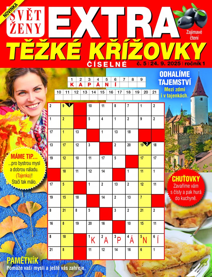 titulní strana časopisu Svět ženy Extra těžké křížovky a jeho předplatné